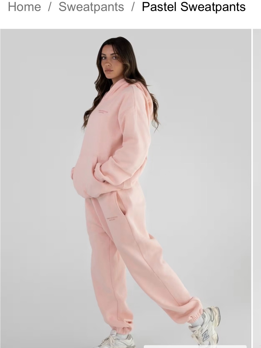 Comfrt Pastel Pink Sweatpants - Women's Track Joggers - Picture 4 of 8